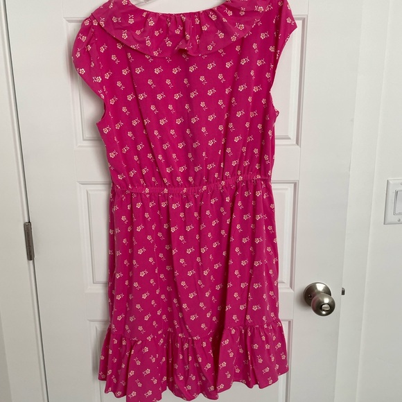 J. Crew Pink Floral Ruffle Dress - Picture 3 of 9